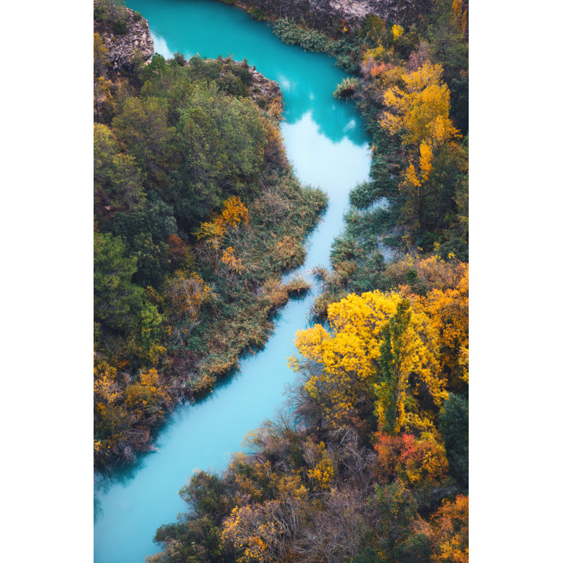 Jucar River In Spain by Borchee - Wrapped Canvas Print, 122cm H x 81cm W x 3.8cm D