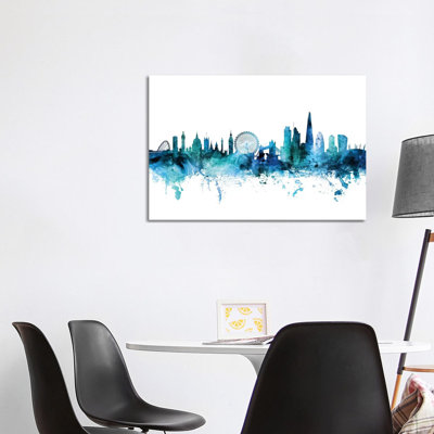London, England Skyline by Michael Tompsett - Wrapped Canvas Gallery-Wrapped Canvas Giclée
