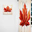 Emma Leaf Minimalisme Orange Autumn Leaf II - Rideau traditionnel - Velours obscurcissant - 1 panneau-1761973699