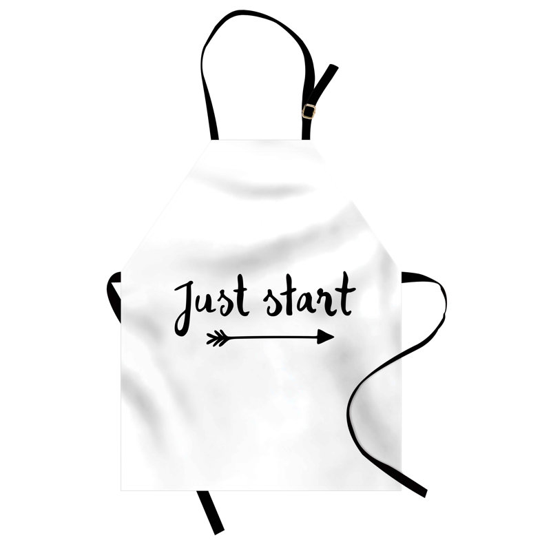 No Pattern Bib Apron