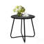 Table d'appoint extérieure Hofitlead, table de bout en métal imperméable, petite table de bout ronde pour l'extérieur