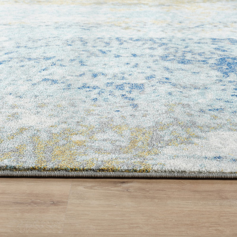 Abstract Indoor Rug, Round 6'