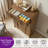 Rilton 5-Drawer Tall Dresser with Louvered Front, Vertical Storage Chest for Bedroom, Natural Wood Look-1485203806