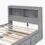 lit plateforme avec lit gigogne, tiroirs et prises USB-2109803335