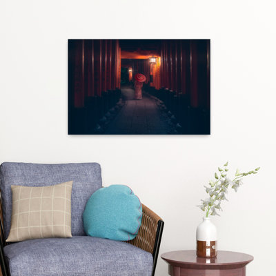 Dashiell Contemporary Art Peaceful Serene Traditional Architecture Wall Art - Wrapped Canvas Print