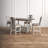 4 Person Gathering Dining Table Set w/ Upholstered Chairs