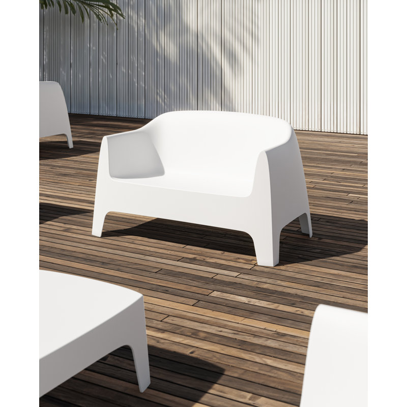 Solid 2 Seater Sofa, Ecru