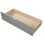 Lit plateforme simple avec 2 tiroirs roulants en bois massif et tiroirs et roulettes-761430168