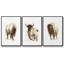Rustic Bison I, ensemble de 3 toiles encadrées sur toile-97706746-97706747