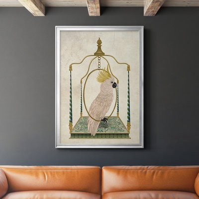 " White Cockatoo On Swing "