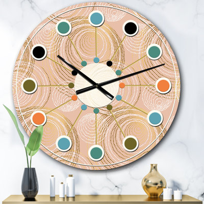 Horloge murale Mid-Century