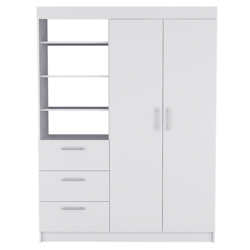 Armoire Rumanu, chambre à coucher, Blanc