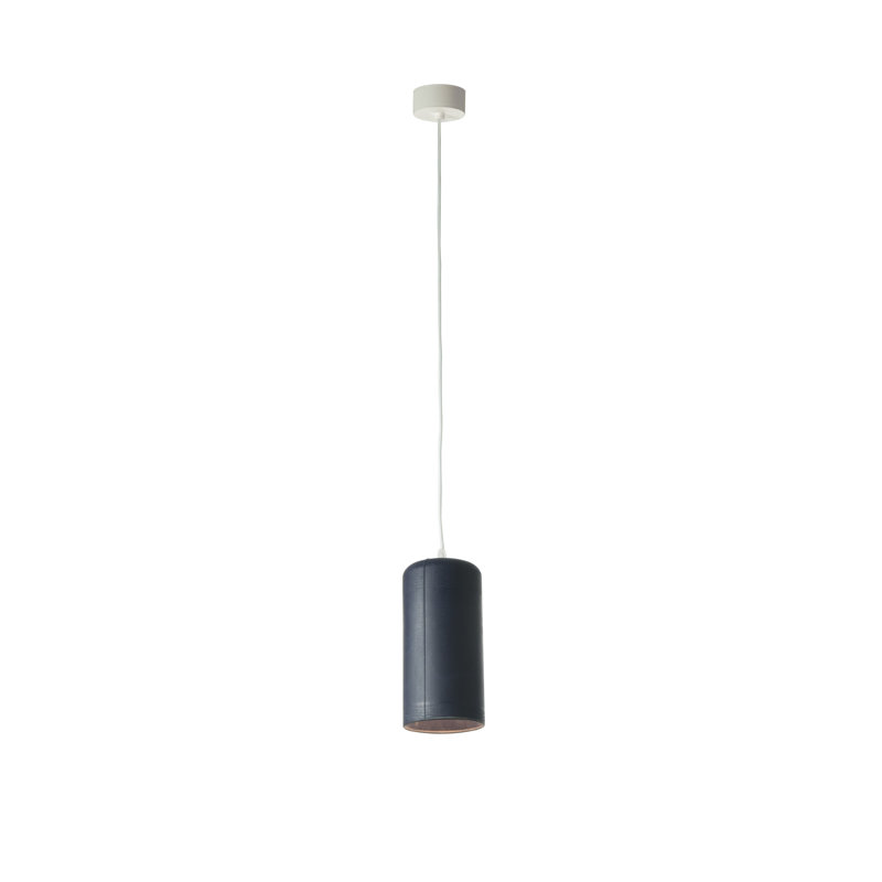 Be.pop 1 - Light Cylinder Pendant, Light Grey, Black
