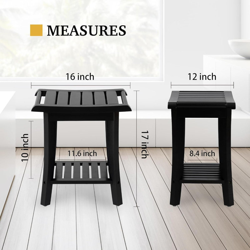 Tabouret d'appoint Braewyn, Noir