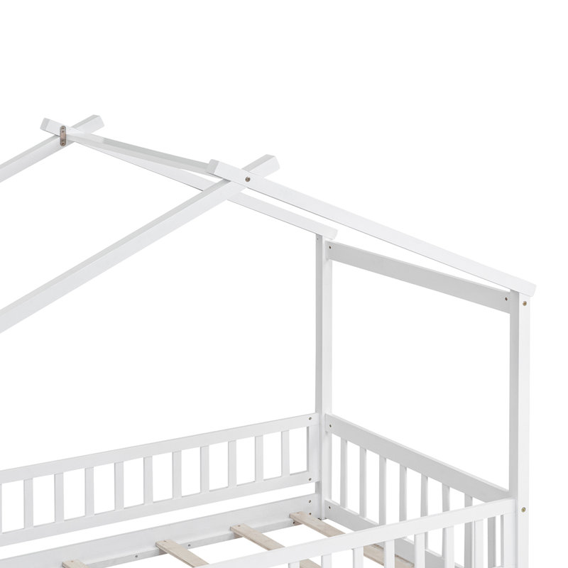 Lit pour enfant Azusa, Blanc, Simple