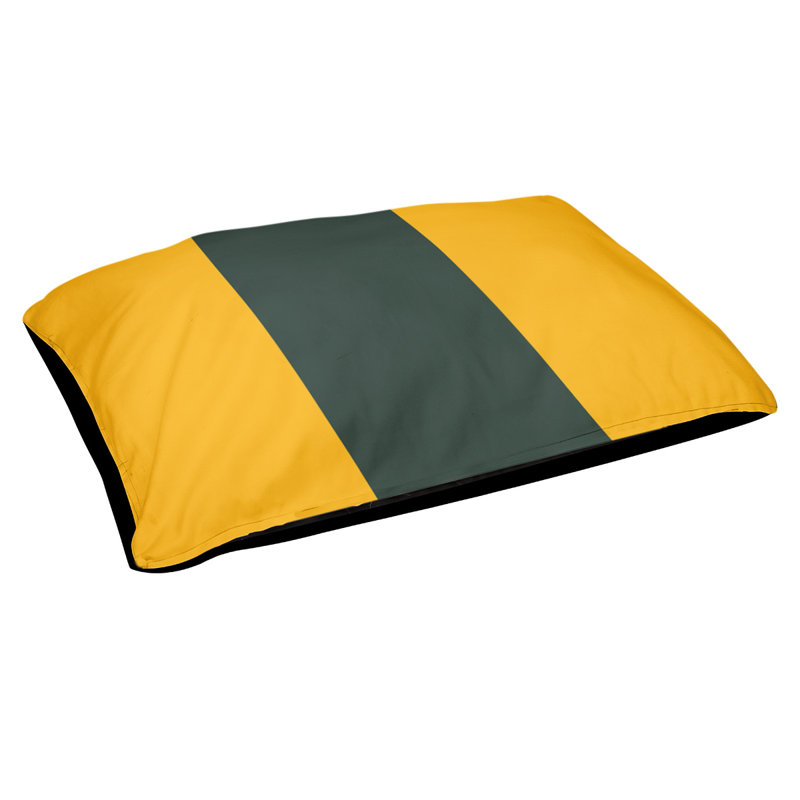 Coussin Cleveland, Grand (l 50 po x P 40 po x H 7 po), Rouge / Noir / Jaune