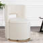 Chaise d'appoint pivotante en velours capitonné l 22 po Chaeli-634901557