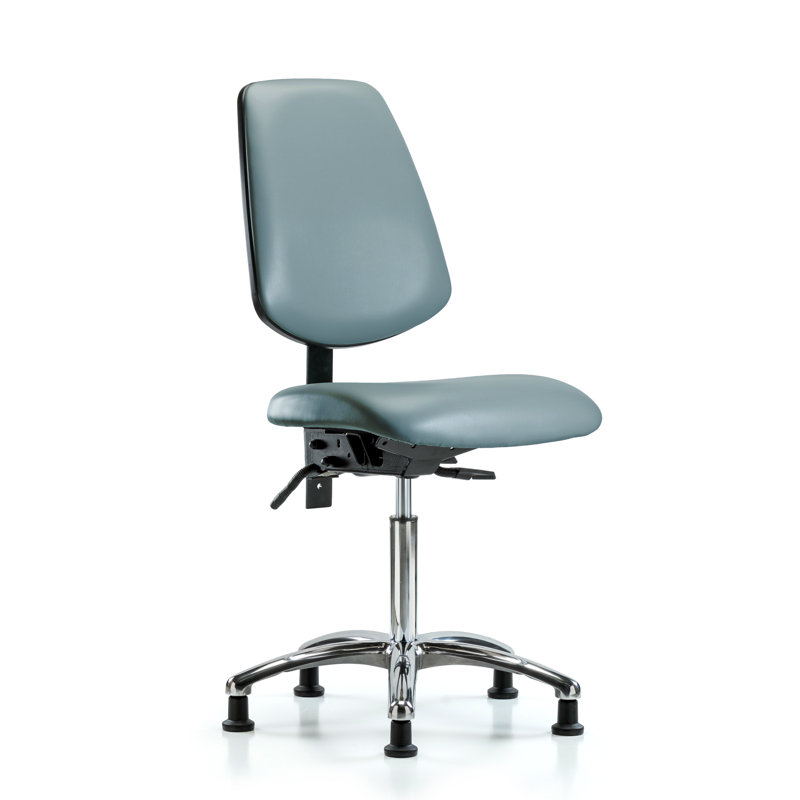 Chaise de travail Lajoia, Non, Bleu-gris