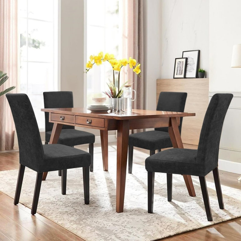 Dining Chair Slipcover, Black