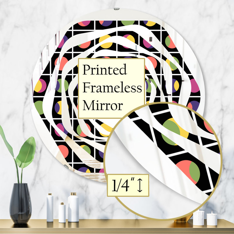 Miroir mural Whirl Moons, H 31,5 po x l po