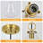 1-Light Pendant Light with Clear Glass Brass Base-1242253709