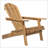 Folding Adirondack Chair With Slatted Back And Wide Armrests, Perfect For Outdoor Patio And Garden Relaxation-851243781