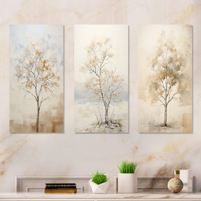 Minimalisme, érable beige, arbre, mélodie