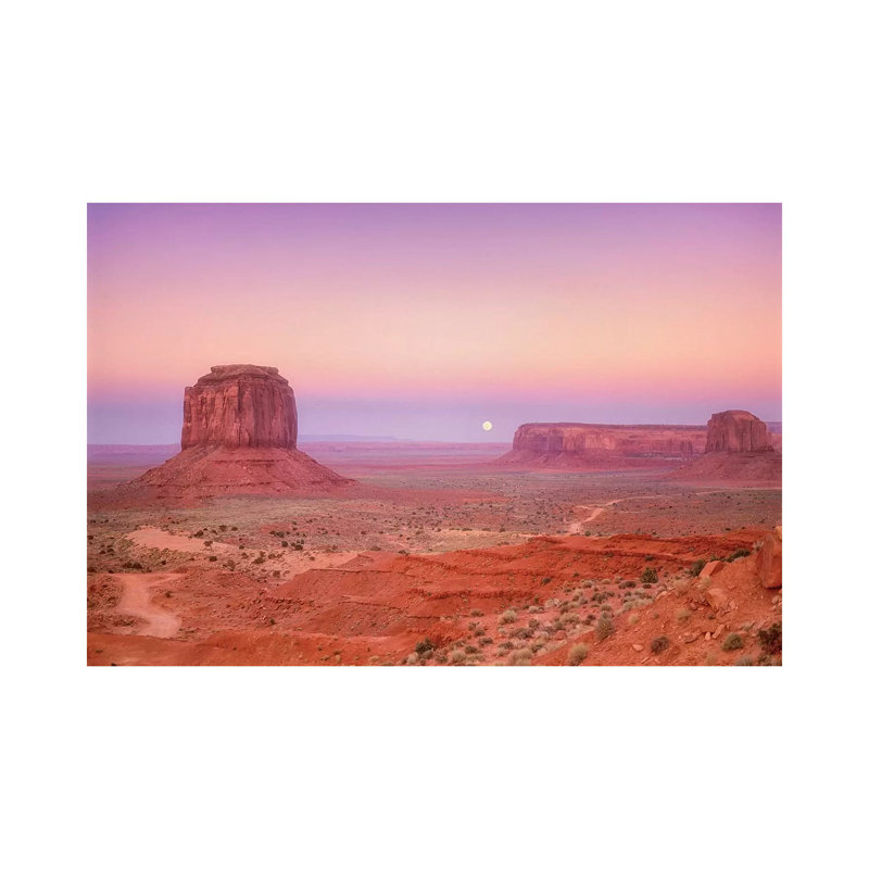 Monument Moon by Dennis Frates - Print on Canvas, Wrapped Canvas, 20.32cm H x 30.48cm W x 1.91cm D