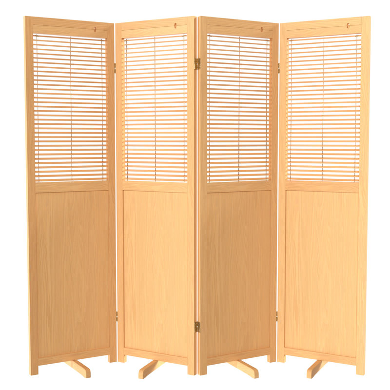 Cloison pliante haute de 6 pi Cayenna, Naturel, 4