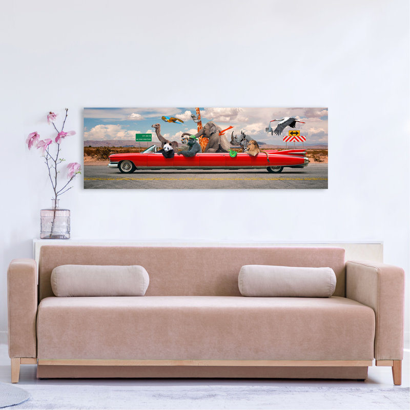 Road Trip by Vizlab - Wrapped Canvas Print, 50cm H x 150cm W x 4cm D