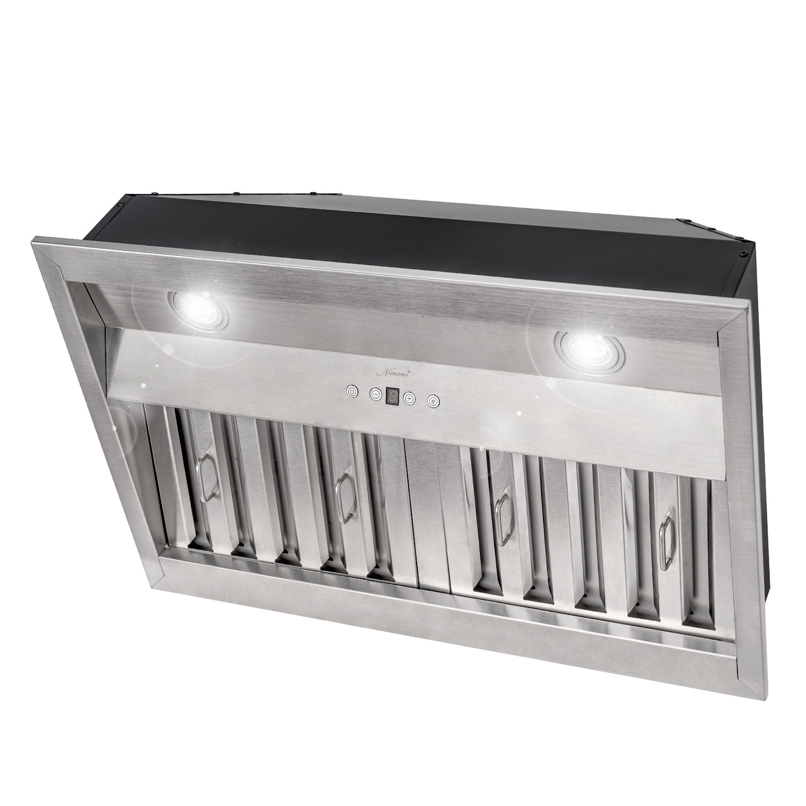 Range Hood Insert/Built-in 36 inch,Ultra Quiet Powerful Vent Hood with LED  Lights, 3 Speeds 600 CFM, Stainless Steel - Akicon
