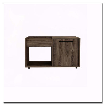 Tualatin 2-Shelf Coffee Table Dark Walnut