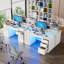 Computer Desk with Built-In Electrical Outlet-176581613