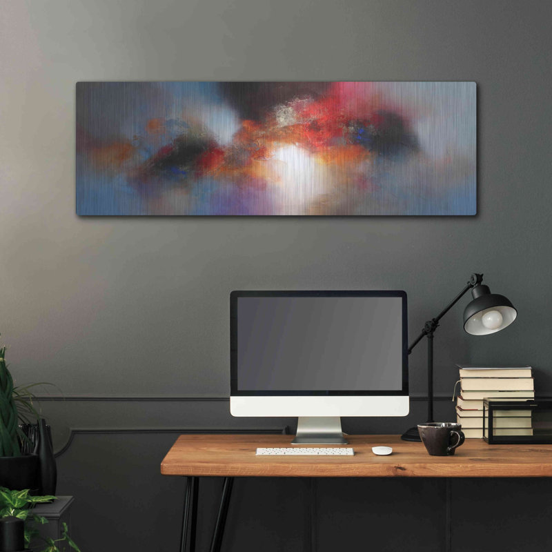 «August dawn» par Eelco Maan, art mural en métal, 48 po x 16 po
