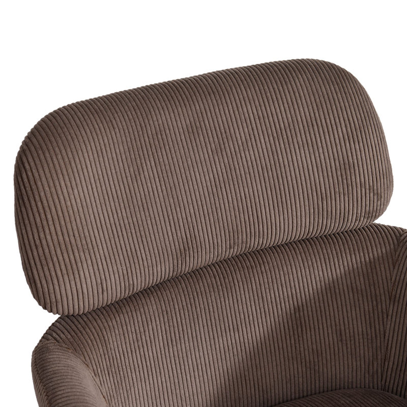 Chaise rembourrée Jezeniah, Brun