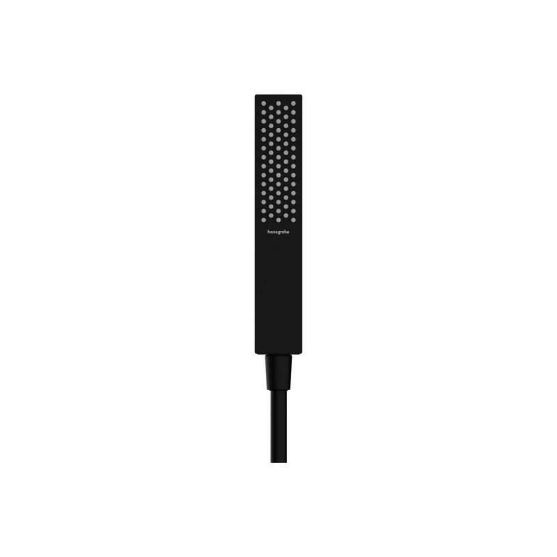 hansgrohe Pulsify E Baton Handshower 100 1-Jet, 2.5 GPM, Matte Black, 1.75 GPM