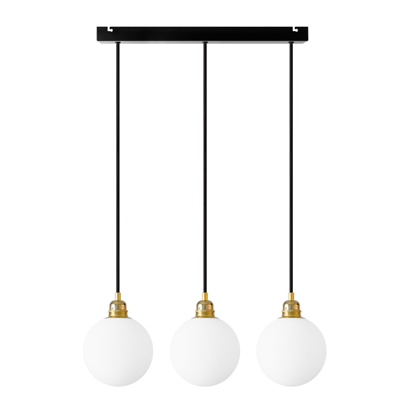 Ruithero 3 - Light Cluster Pendant, Brass/Black