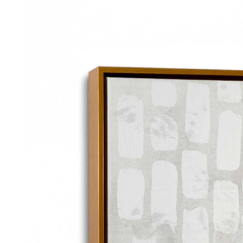 Wave Formations Duo I, ensemble de 2 impressions sur toile, Cadre flottant, H 37 po x l 50 po x P 1,75 po, Or poli
