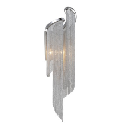 Applique murale 9 po chromée à 2 lumières avec base G9 - applique pour meuble-lavabo ou couloir de salle de bain, compatible avec DEL