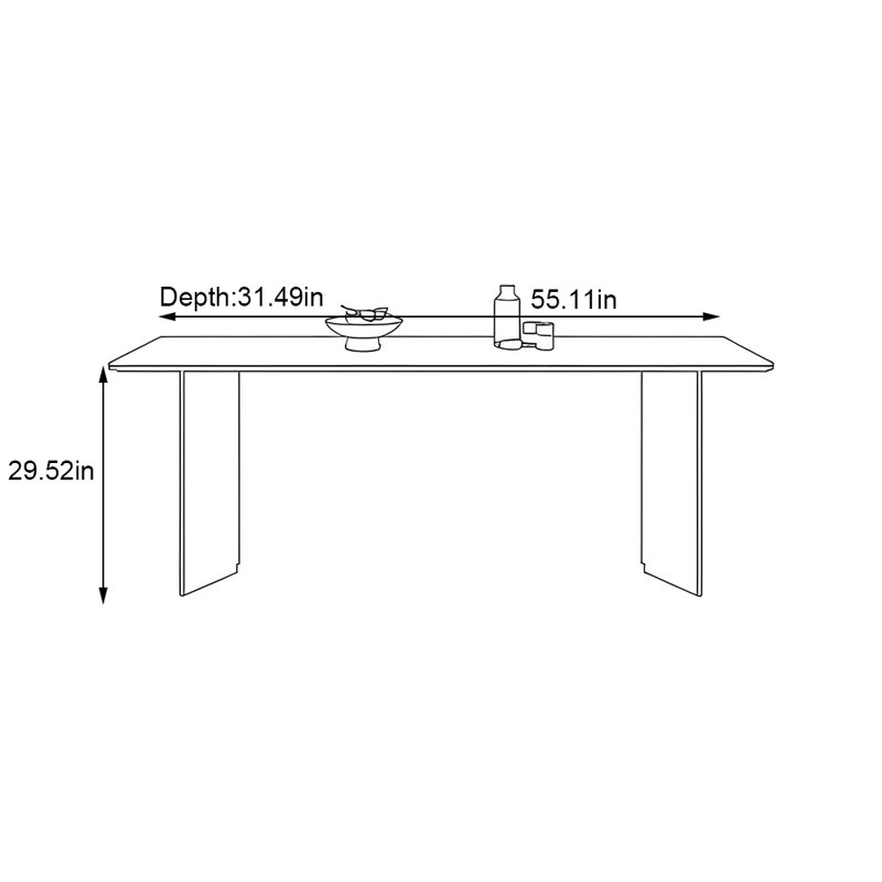 Cadmoin, 29.52"H x 55.11"L x 31.49"W 