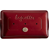 Emile Henry 34-5506 Rectangular Italian Bread Loaf Baker, 15-Inch, Burgundy