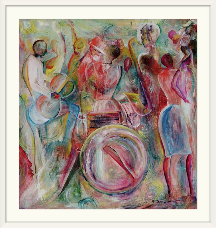 «New Orleans, 2006» par Ikahl Beckford, reproduction d'art, H 38 po x l 38 po x p 1 po, Cadre blanc