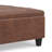 Harrison 36"W Upholstered Vegan Leather Transitional Square Lift-Top Ottoman with Hidden Storage-1296946950