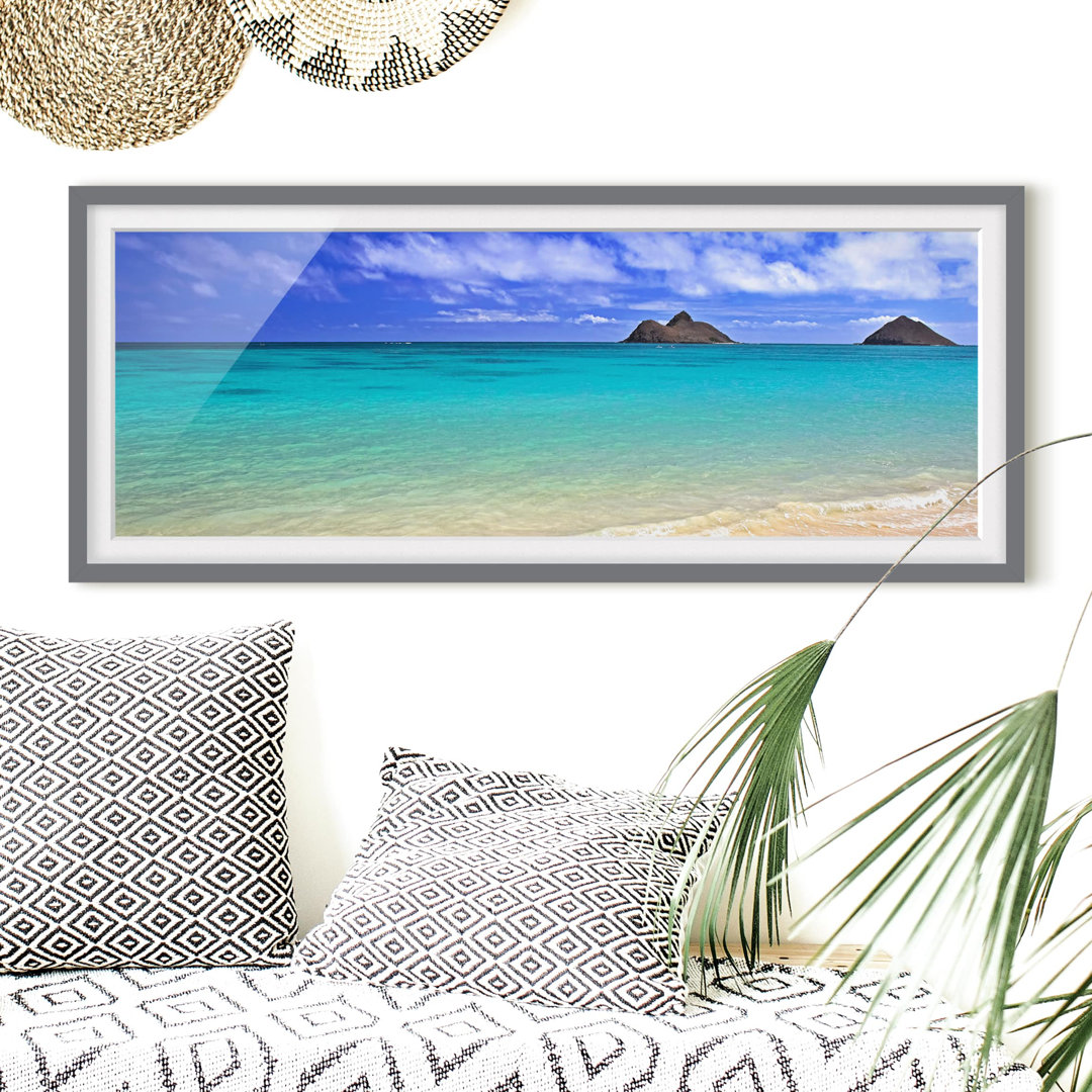 Picture With Frame - Paradise Beach - Panorama Landscape - B