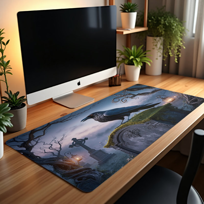 Polyester Desk Pad, 14.4x12.1