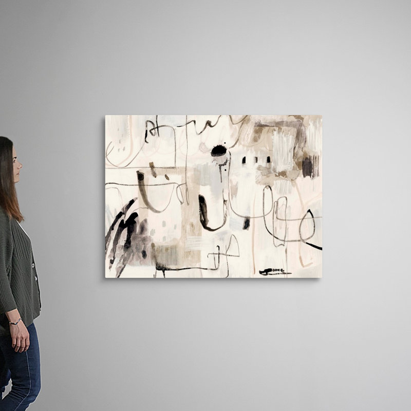 «Net Neutral I» par Victoria Barnes, reproduction d'art sur toile, Toile tendue, H 36 po x l 48 po x P 1,25 po