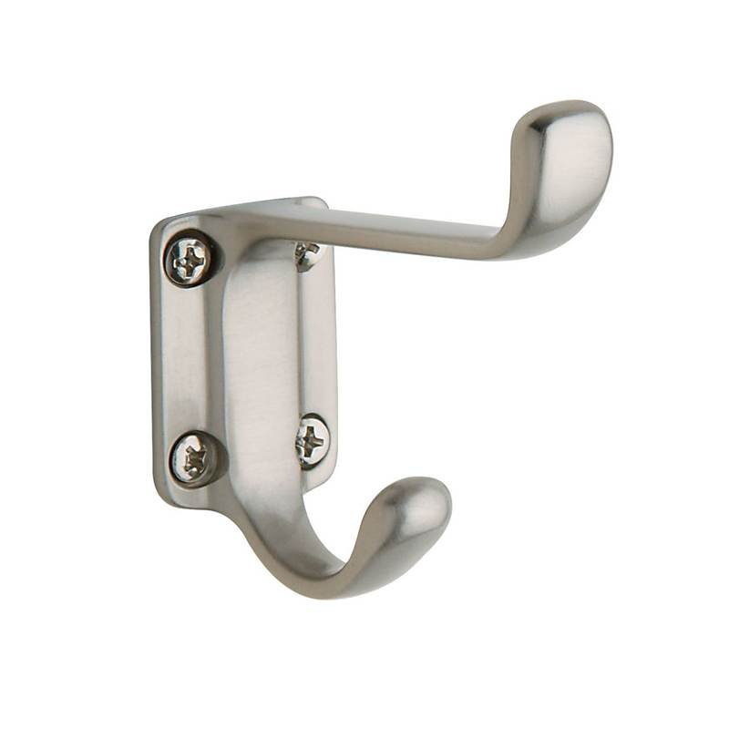 Costume Wall Hook, Satin Nickel