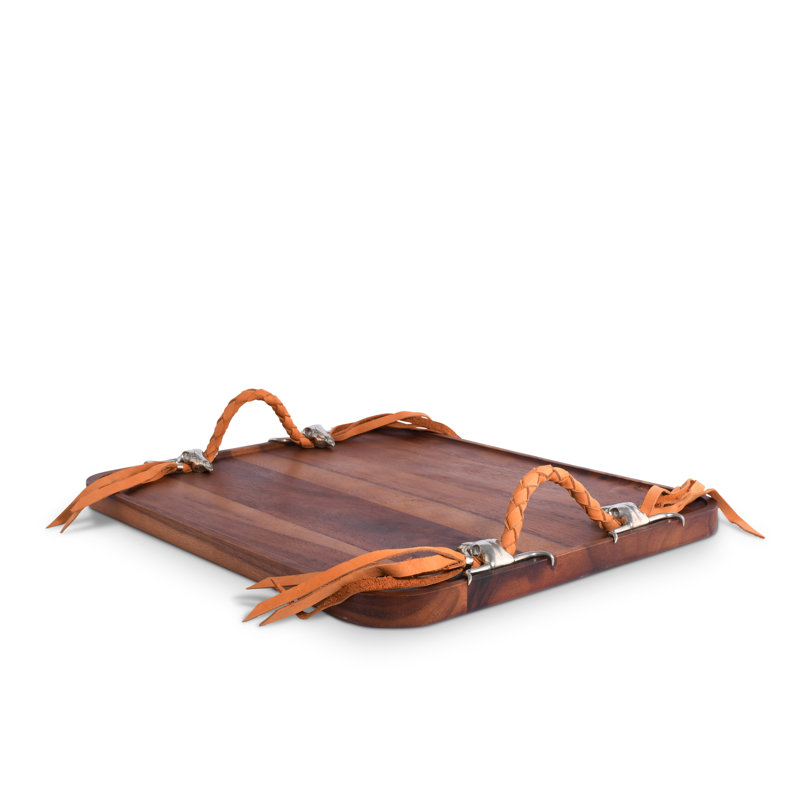 Western Solid Wood Decorative Tray