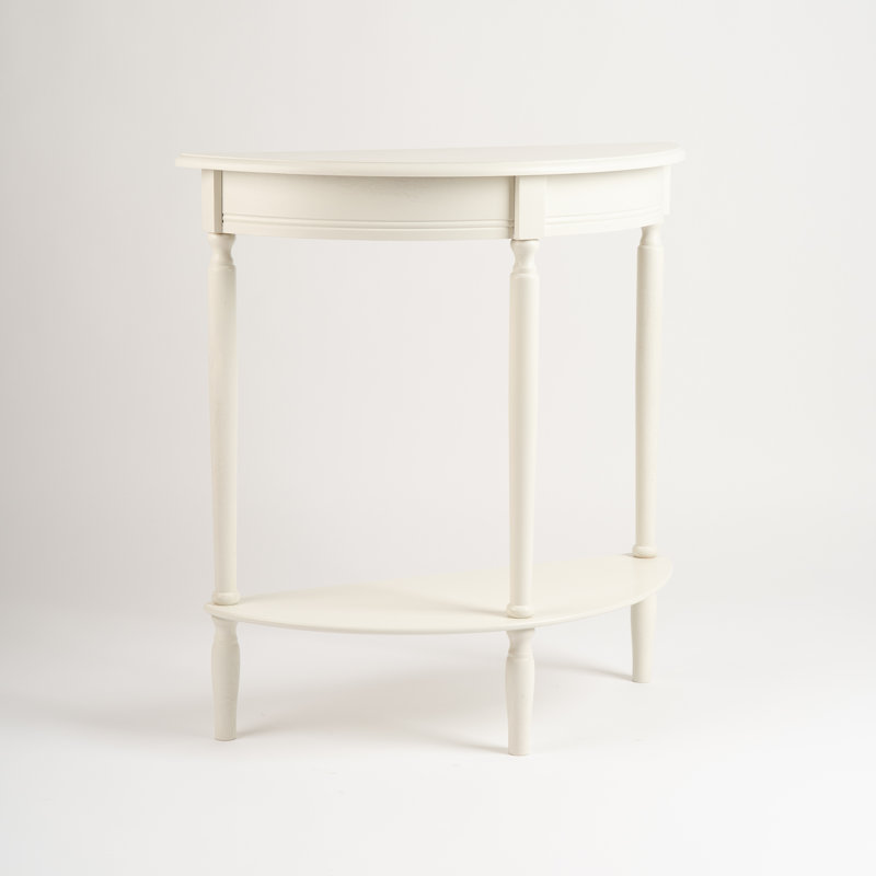 Half Round Table, Ivory
