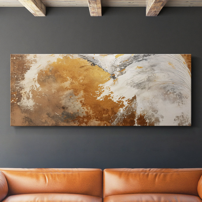 Abstract Series 4 #LXXV-Wide Gallery Wrapped Canvas, 12" H x 30" W